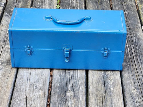 Fishing Tackle Toolbox Kennedy Kits T-18 Vintage 18x8x7 Two Trays 10 Lbs USA Vtg - Picture 13 of 24