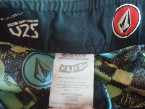 Volco Boardshorts Surf Swim Blue,Black,Green-Boys size 10/23 - Picture 3 of 5