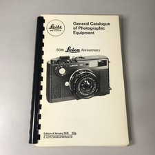 Leica General Catalogue of Photographic Equipment 50th Leica Anniversary 1974