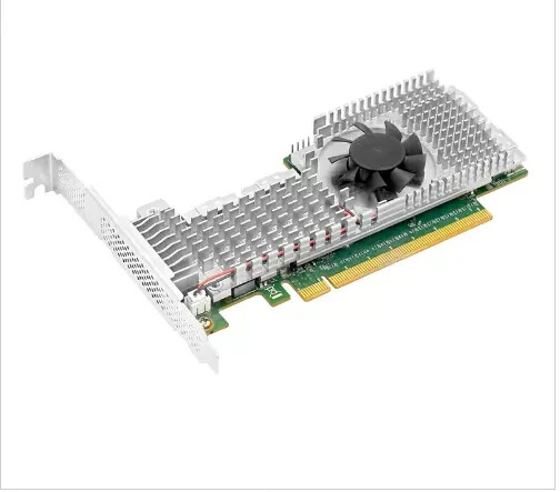 PEX88048 PCIe 4.0 x16 to Four SlimSAS SFF-8654 8i Switch Adapter