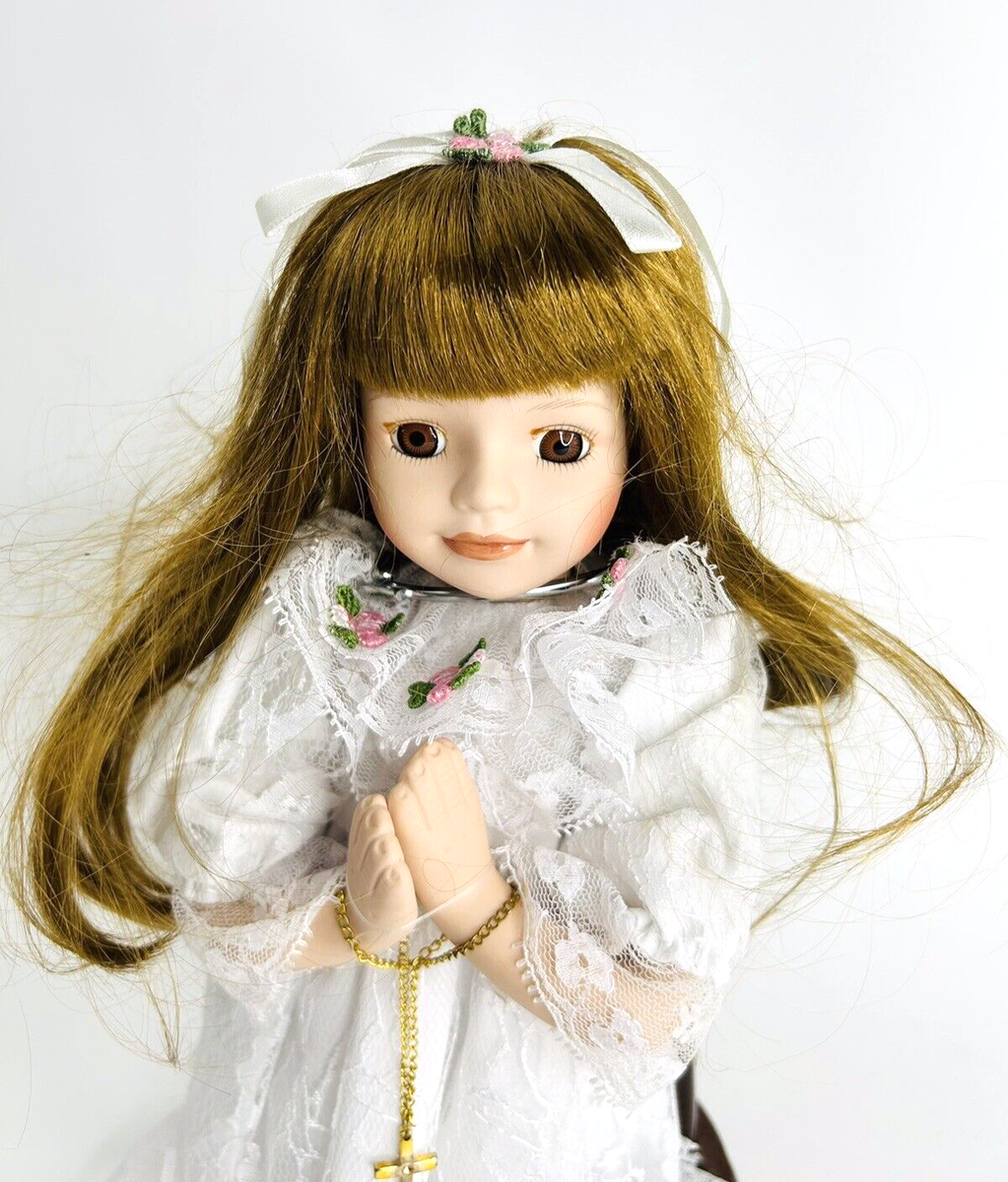Praying Porcelain Girl Doll 10
