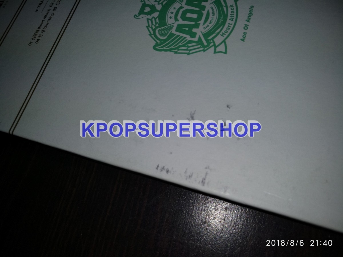 AOA 3rd Mini Album Heart Attack Autographed Signed Cover CD Rare