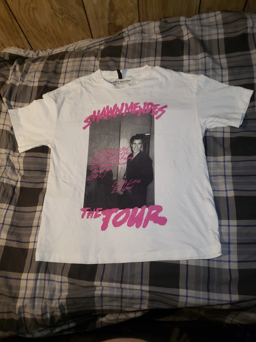 Womens Divided H M White Short Sleeve Shawn Mendes T Shirt Size