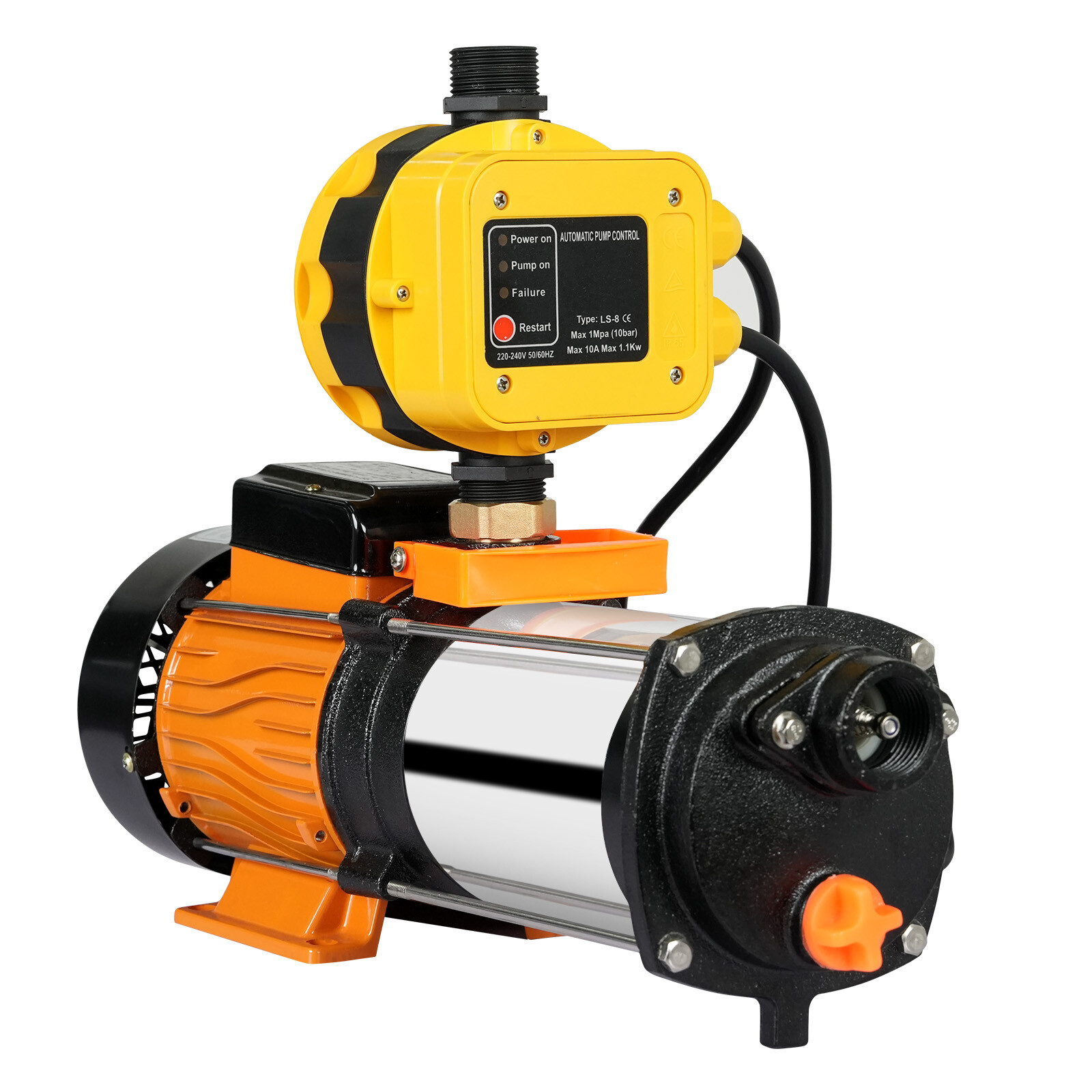 Water Pump High Pressure 2500W Auto Garden Pool Tank Rain Farm