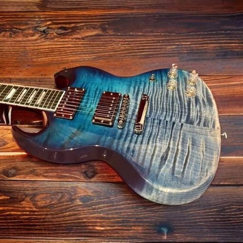 2019 gibson sg high performace bluebarry fade guitar - Picture 3 of 5