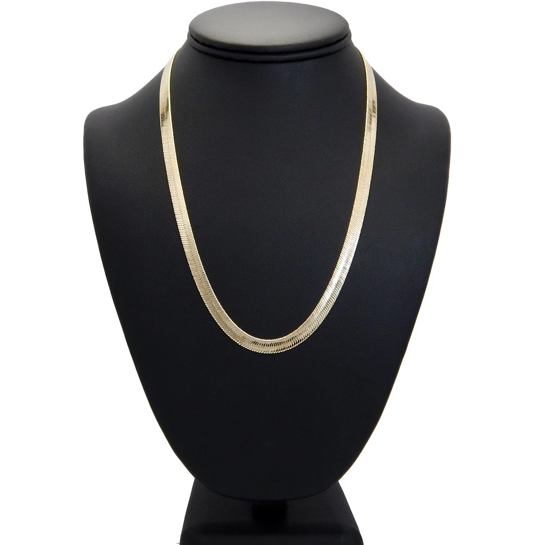 Mens Herringbone Chain Necklace 6mm Width 18