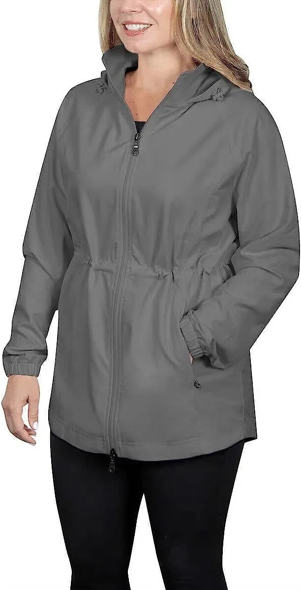 Kirkland Signature Ladies Breathable Blush Grey Anorak Jacket NEW