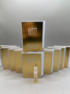 LOT OF 10 Mugler Alien Goddess Eau de Parfum Carded Sample Spray .04oz ...