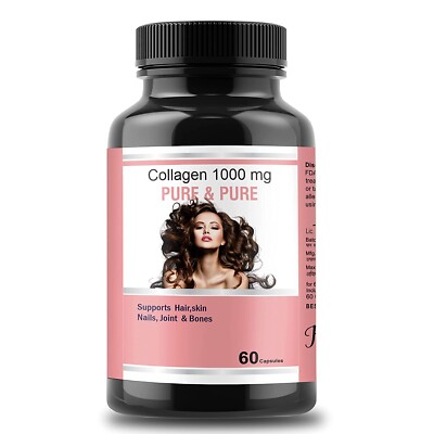 PLANT BASED COLLAGEN BUILDER BY PURE & PURE FOR HAIR & SKIN 60 VEG CAPSULES