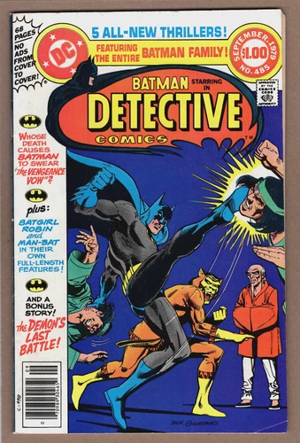 DETECTIVE COMICS #485 VF- BATMAN Death of Bat-woman Ra's Al Ghul 68pp/$1 1979 DC