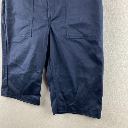Vans Shorts Boys 27 Blue Youth Chino Flat Front Hook & Eye Slash Pockets Dark - Picture 5 of 22