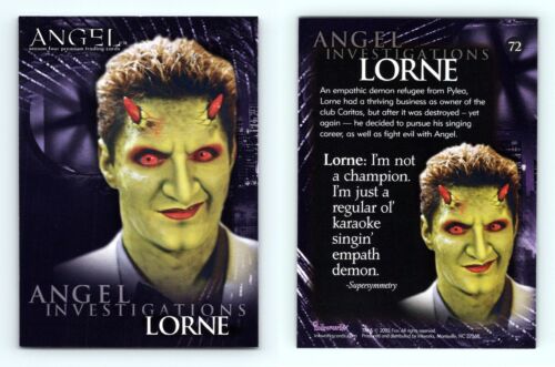 Lorne #72 Angel Season 4 Inkworks 2003 Trading Card - Foto 1 di 1