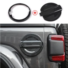 Door Fuel Filler Cover Gas Tank Cap Trim For Jeep Wrangler JL 2018+ Accessories