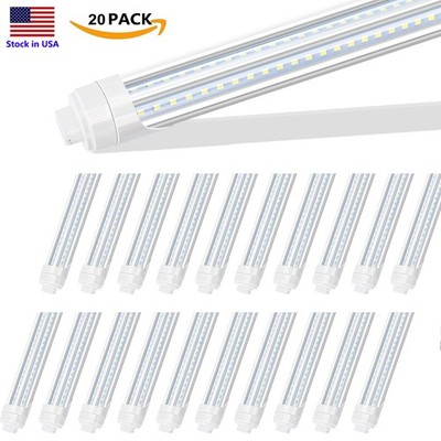 90W 8FT R17D HO 2 Pin LED Bulb Light T8 LED Tube Replace Fluorescent Light 20Pcs