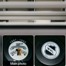 1967-92 25th ANNIVERSARY BRANDON WHEAT KINGS 🌾👑 VINTAGE WHL INGLASCO PRO PUCK