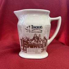 Teacher's Highland Cream Scotch Whisky Seton pottery Ceramic large Water Jug