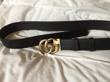 Gucci GG Reversible Buckle Belt Size 90 Fits 30-32 Waist