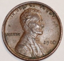 1910 Lincoln Wheat Cent In XF+ Condition