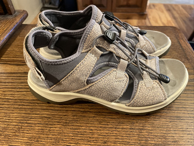 Ecco Offroad Toggle Sandals Slate Blue Hiking Walking Travel