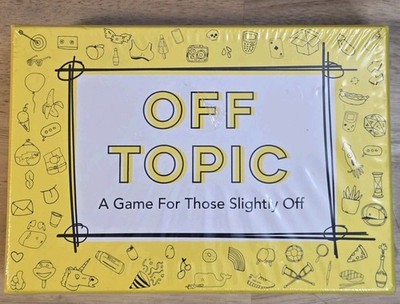 Off Topic Party Game   New   ''A Game for Those Slightly Off'' - 2-8 Players
