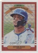 2019 Panini Donruss Optic Diamond Kings Red Wave Prizm Javier Baez #22 9o3