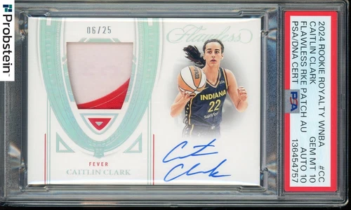 2024 Rookie Royalty WNBA Caitlin Clark RPA RC Patch /25 PSA 10 PSA/DNA AUTO 10