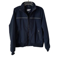 Lands' End Squall Jacket Full Zip Outdoor Ski Nylon Waterproof Windproof Kids Lg