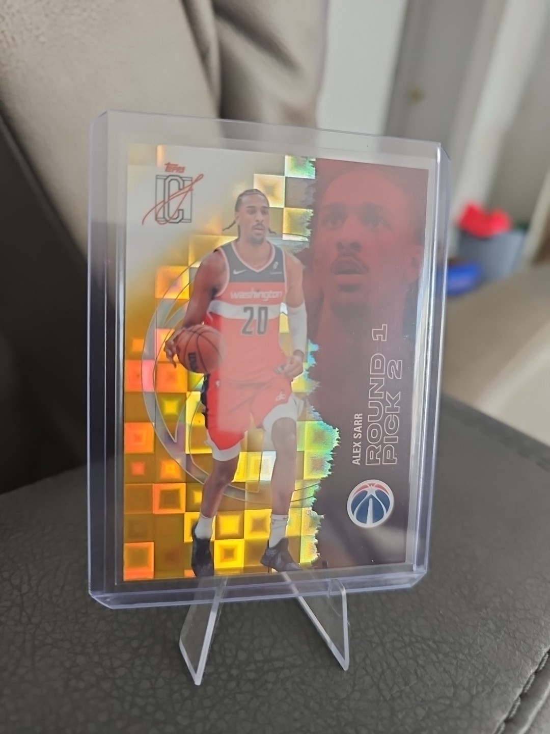 Topps Signature Class Alex Sarr Rookie Wizards #66 Round 2 Pick 2 2024-25