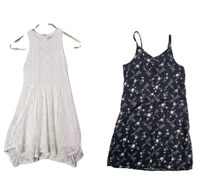 Abercrombie Kids Girls Dresa Lace White Black 10 Lot Of 2