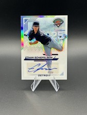 2025 Panini Prospect Edition Ethan Schiefelbein Holo Silver Auto #151 - Tigers