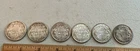 6 Canada Silver Half Dollars 5 1944’s & A 1942 High Grades See Pics!