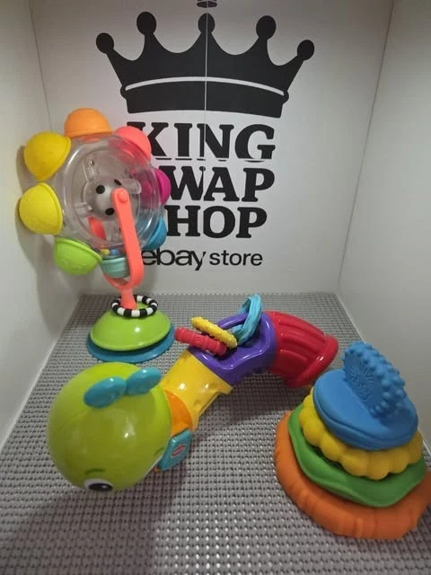 🍼✨ Juego de 3 juguetes para bebés - ¡Limpios, seguros y sensoriales divertidos! 🎡🐛🟣PARA ORGANIZACIONES BENÉFICAS DE ST. JUDE Foto 2 de 4