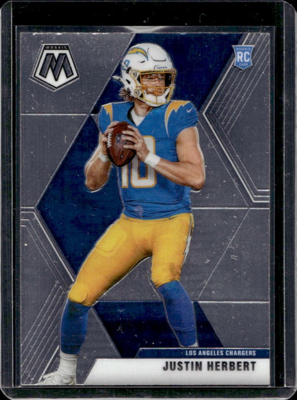 2020 Panini Mosaic Justin Herbert RC Rookie #204 Chargers