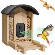Bird Feeder with Camera, Smart Wild Bird Feeder for Outdoors with AI Arch