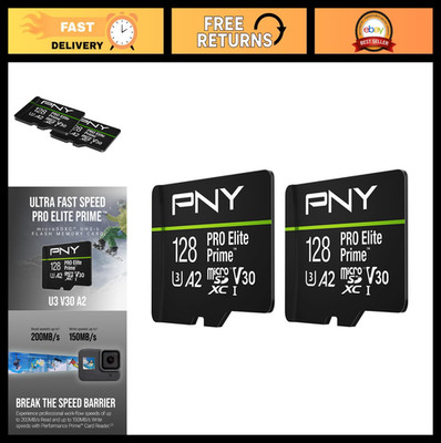 128GB MicroSDXC Card - Ultra-Fast UHS-I C10 U3 V30 A2, 200MB/s Read, 150MB/s Wri