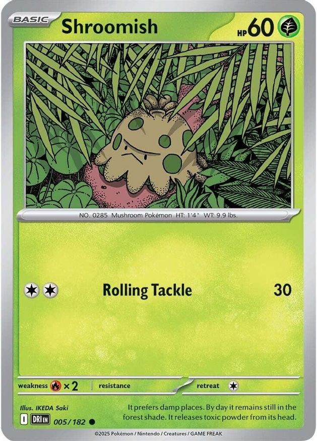 Pokemon Shroomish (5/253) Destined Rivals NM REVERSE HOLO