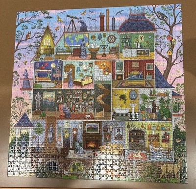 EEBOO 1000 Piece Puzzle THE ALCHEMIST'S HOME Adult Owned Great Shape
