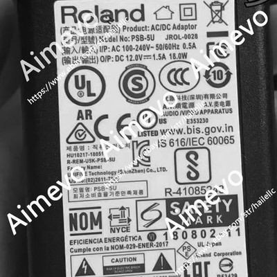 Psb-5u AC Adapter 12v1.5a 5.5*2.5 For Electronic Piano *nl