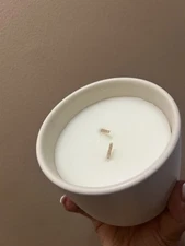 Room Essentials Ceramic Jar 2 Wick Candle Peony & Freesia 4 pack