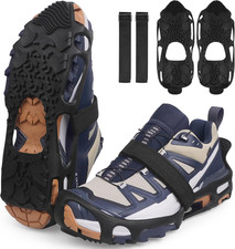Spikeless Ice Cleats Anti-Slip Snow Traction Crampons Ice Grippers for Shoes and