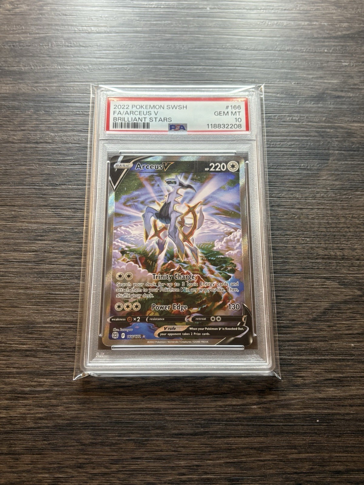 Pokemon Arceus V Brilliant Stars Full Alt Art #166 PSA 10 Gem Mint