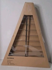 IKEA Glansa Metal Minamalist Tree Vintage 2004 Pre-owned In Box No Lights