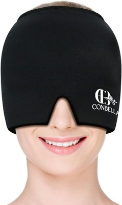 Migraine Headache Relief Cap, Hot Cold Therapy Headache Cap with Top Coverage