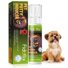 FidoFlix Dog Potty Training Spray,Pee Here Spray for Dogs Indoor  A, Green