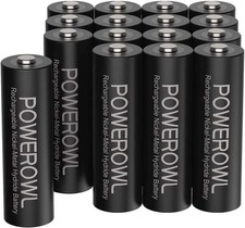 POWEROWL AA Rechargeable Batteries, 2800mAh High Capacity Batteries 1.2V...