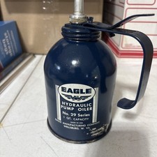 Eagle #29 Series Hydraulic Pump Oiler 1 Qt Capacity USA Blue Vintage