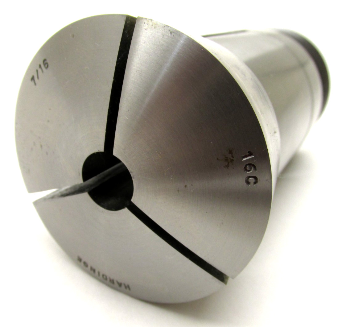 NICE! HARDINGE 7/16" 16C ROUND COLLET w/ INTERNAL THREADS