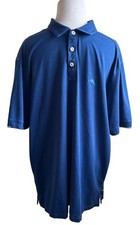 Tommy Bahama Polo Shirt Mens Large Blue Marlin Logo Short Sleeve