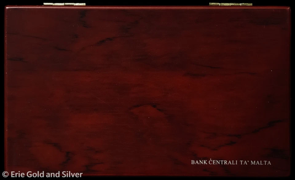 2008 Malta 8-Coin Euro Mint Set w/ Wooden Display Box & COA - Image 2 of 3