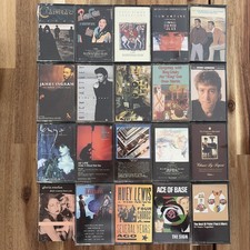 Lot Of 20 Pop Rock Cassette Tapes U2 Prince Huey Lewis Air Supply Beatles Simon